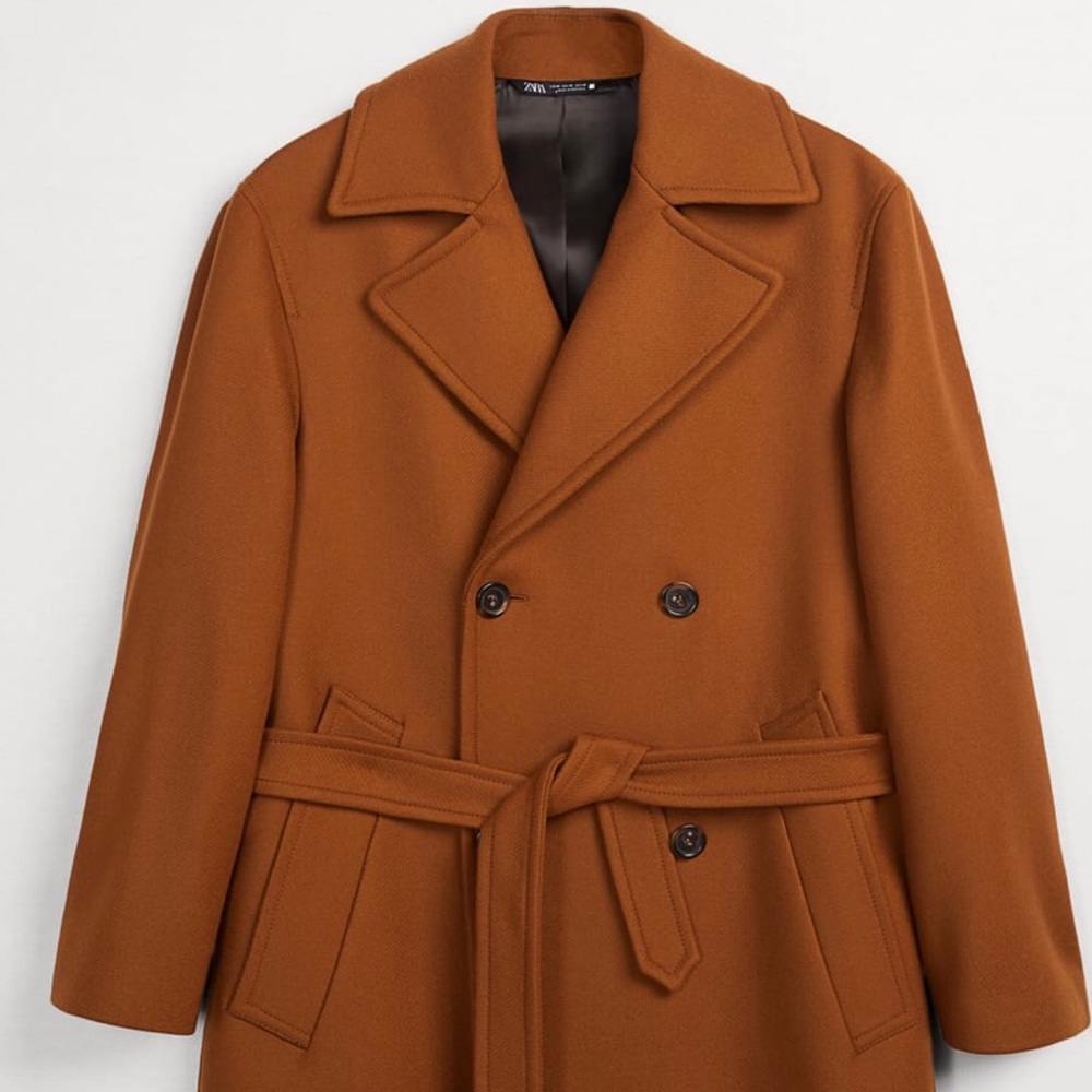 (SOLD OUT) ZARA MAN DOUBLE BREASTED COAT - MEDIUM